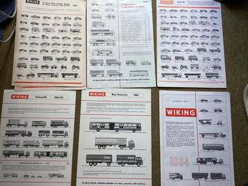 Wiking folder/nouveauteblad diverse jaaruitgave’s beschikbaar voor biedingen