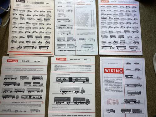 Wiking folder/nouveauteblad diverse jaaruitgave’s, Hobby en Vrije tijd, Modelauto's | 1:87, Wiking, Ophalen of Verzenden