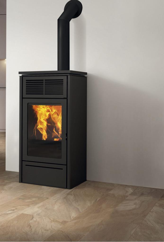 Edil kamin slide 7 kw Demo Model! Nu €2300,-, Huis en Inrichting, Kachels, Zo goed als nieuw, Houtkachel, Hout, Ophalen