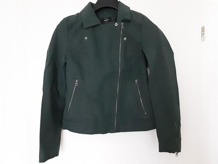 Stoere korte jas van het merk Only maat 36, Kleding | Dames, Jassen | Winter, Nieuw, Maat 36 (S), Groen, Ophalen of Verzenden