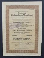 Overzeesch Hardhout Import Mij  - R'dam  1920, Verzenden, 1920 tot 1950, Aandeel