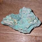 Chrysopraas groen drusy druzy cluster kristal ruw stuk teal, Ophalen of Verzenden, Mineraal