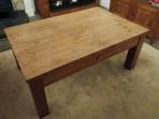 Teak Salontafel met Laatje, Ophalen, Gebruikt, 100 tot 150 cm, 50 tot 100 cm