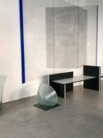 Bert Frijns, groot glasobject op natuursteen, Ophalen, Minder dan 50 cm, Rond, Zo goed als nieuw