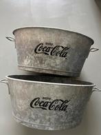 Coca cola ijzeren emmers vintage, Ophalen of Verzenden, Gebruikt, RVS, Met handgreep