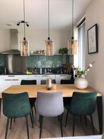 Zes eetkamerstoelen van Zen Lifestyle, Huis en Inrichting, Gebruikt, Overige kleuren, Ophalen of Verzenden, Stof