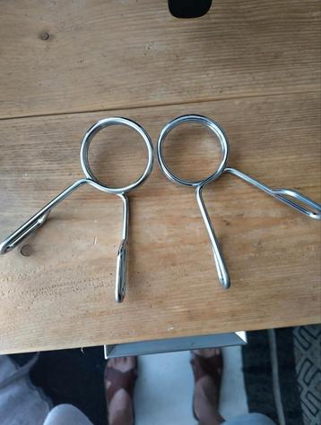 Set Olypische veer sluitingen 50mm halterstang snel collars beschikbaar voor biedingen