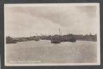 makkum haven  met opslagplaatsen  en schepen, Verzenden, 1940 tot 1960, Gelopen, Friesland
