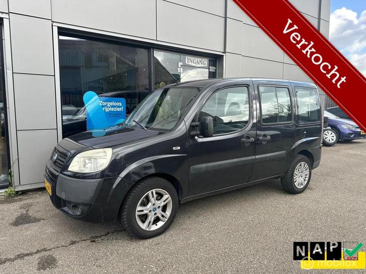 Fiat Doblo 1.4 Active Airco/Elektrisch pakket INRUILKOOPJE, Auto's, Fiat, Bedrijf, Doblo, ABS, Airbags, Alarm, Centrale vergrendeling