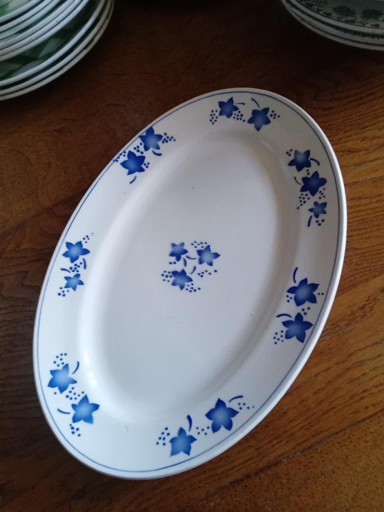 serveerschaal mercury van oude boch la louviere, Antiek en Kunst, Antiek | Servies los, Ophalen of Verzenden