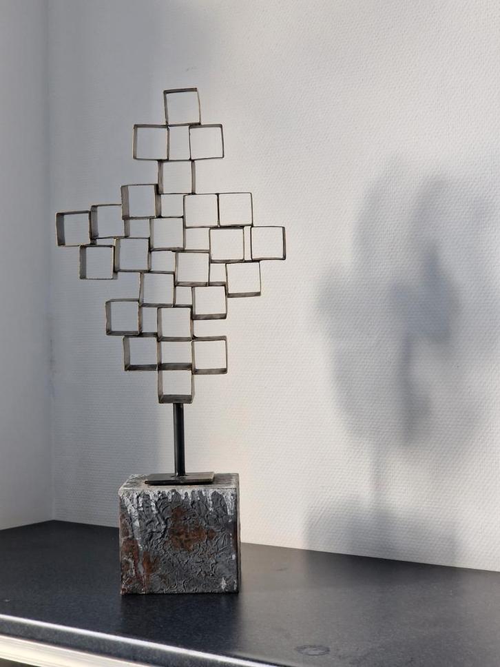 Brutalistisch designobject modernist beeld 76cm sauze stijl, Antiek en Kunst, Kunst | Beelden en Houtsnijwerken, Ophalen of Verzenden