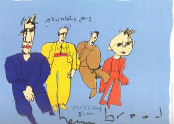 HERMAN BROOD Reproductie STUNTELIG JARIG beschikbaar voor biedingen