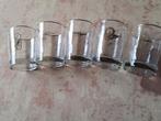 Vintage 6 glazen met div automerken., Verzamelen, Glas en Borrelglaasjes, Ophalen of Verzenden, Zo goed als nieuw, Frisdrankglas