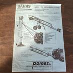 Brochure Bährs Mest- en Mengmestpomp, Ophalen of Verzenden, Zo goed als nieuw