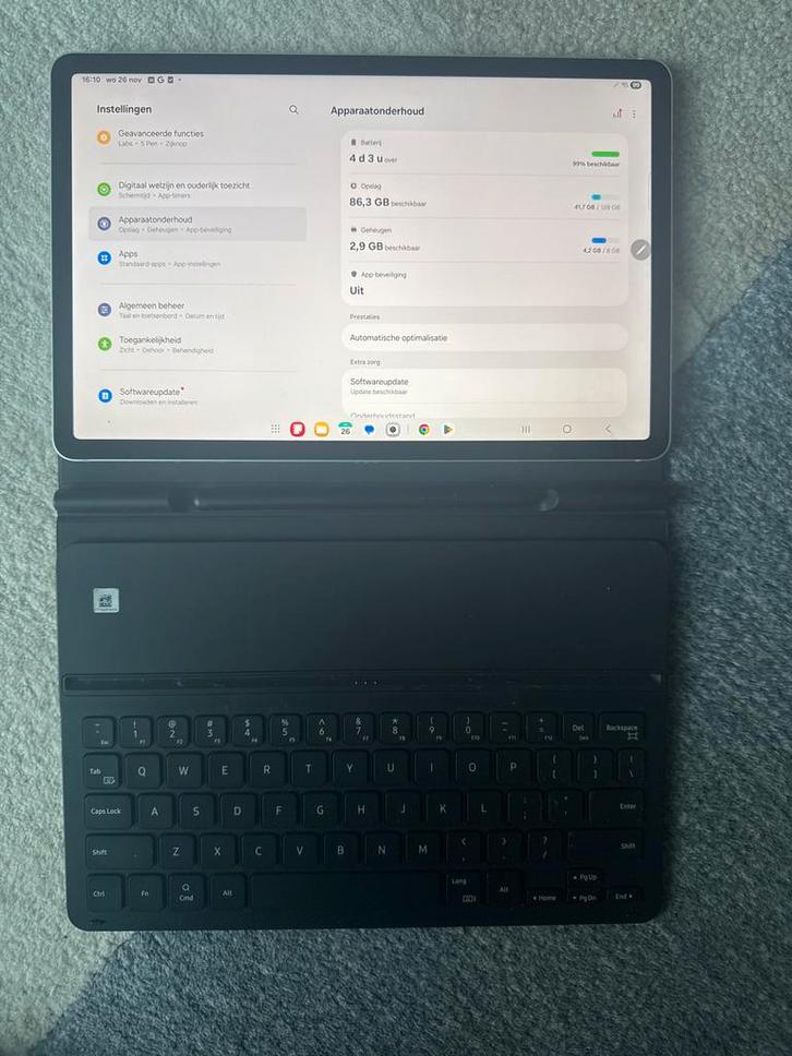 Samsung Tab S8 - 128GB - Topstaat!, Computers en Software, Android Tablets, Zo goed als nieuw, Wi-Fi, 11 inch, 128 GB, Uitbreidbaar geheugen