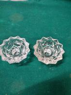 Kaarsenhouders gouda van kristalglas, Huis en Inrichting, Woonaccessoires | Kandelaars en Kaarsen, Ophalen of Verzenden, 'T Olde Gre-j