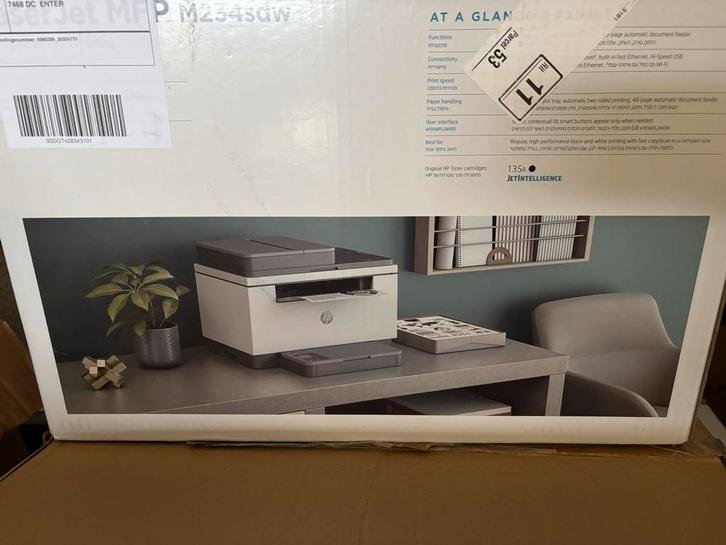 HP LaserJet MFP M234sdw, Computers en Software, Printers, Nieuw, All-in-one, Laserprinter, Kopieren, Draadloos, Ophalen of Verzenden