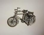 Miniatuur Zilver Fiets Herenfiets, Antiek en Kunst, Verzenden, Zilver