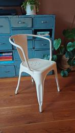 Tolix vintage stoel, Ophalen, Gebruikt, Wit, Metaal