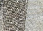 50% korting! Boucle design zwart- goud vitrages, C, 200 cm of meer, C, Ophalen of Verzenden