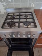 Gas/electrice fornuis, Witgoed en Apparatuur, Fornuizen, Ophalen, Gebruikt, 4 kookzones, Gas
