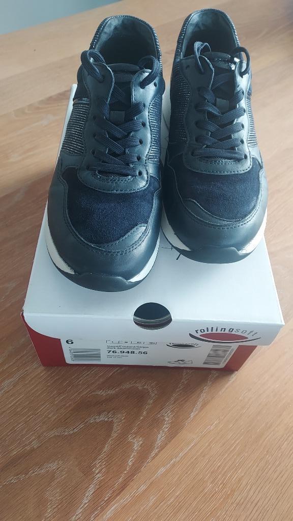 Gabor Rollingsoft 39/6 donkerblauw. ZGAN, Kleding | Dames, Schoenen, Zo goed als nieuw, Sneakers of Gympen, Blauw, Ophalen of Verzenden