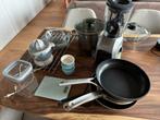 Pannen set, ovenschalen, blender, Ophalen, Gebruikt, Overige materialen, Pannenset