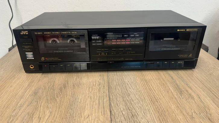 JVC TD-W111 Stereo Double Cassette Deck, Audio, Tv en Foto, Cassettedecks, Dubbel, JVC, Ophalen of Verzenden