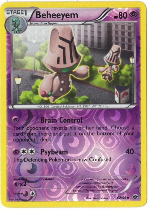 Next Destinies,  Beheeyem [reverse] 62/99, Hobby en Vrije tijd, Verzamelkaartspellen | Pokémon, Nieuw, Losse kaart, Verzenden