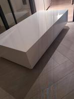 Moderne Witte Design Bank / Display Blok - 120cm, Huis en Inrichting, Tafels | Salontafels, Overige materialen, Gebruikt, 100 tot 150 cm