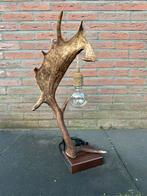 Geweilamp.schemerlamp.geweien.edelhert.damhert.tafellamp., Ophalen of Verzenden, Nieuw, 50 tot 75 cm