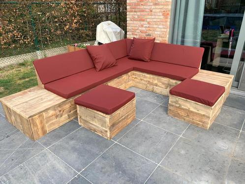 Steigerhouten Loungebank Tuinbank GRATIS BEZORGD, Tuin en Terras, Tuinbanken, Nieuw