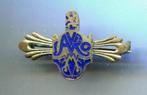 AVRO blauw email op zilverkleurig broche ( V_003 ), Verzamelen, Speldjes, Pins en Buttons, Verzenden, Nieuw, Merk, Speldje of Pin