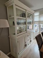 Hoge buffetkast in offwhite, Ophalen, Gebruikt, 200 cm of meer, 150 tot 200 cm