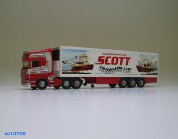 CC 13705 SCANIA R topline Fridge Trailer Scott Trawlers 1:50 beschikbaar voor biedingen
