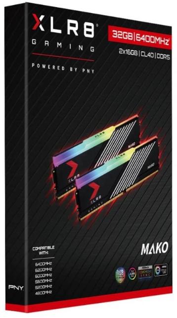 PNY XLR8 32GB DDR5 6400 RGB - MD32GK2D5640040MXRGB beschikbaar voor biedingen