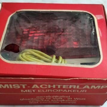 FER vintage rode mist lamp met schakelpaneel en lampje beschikbaar voor biedingen