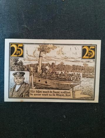 Oude Duitse Noodgeld Biljetten - Fürstenberg 1921 beschikbaar voor biedingen