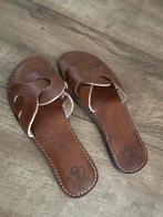 Leren marokaanse slippers, maat 38, Kleding | Dames, Schoenen, Ophalen of Verzenden, Zo goed als nieuw, Bruin