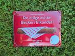 Beckers Frikandel reclamebord, Ophalen of Verzenden, Zo goed als nieuw, Reclamebord, Plaat of Schild, Overige merken