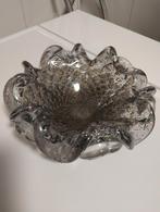 Vintage jaren 60 Murano zilver goud gevlokte scallop schaal, Ophalen of Verzenden
