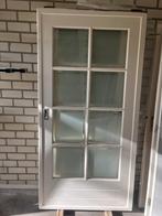 Twee houten schuifdeuren, Doe-het-zelf en Verbouw, Deuren en Horren, Ophalen, 80 tot 100 cm, Binnendeur, Zo goed als nieuw