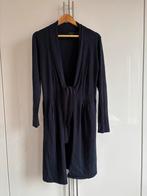 Donkerblauw lang vest maat S - merk Question?, Blauw, Ophalen of Verzenden, Maat 36 (S), Gedragen