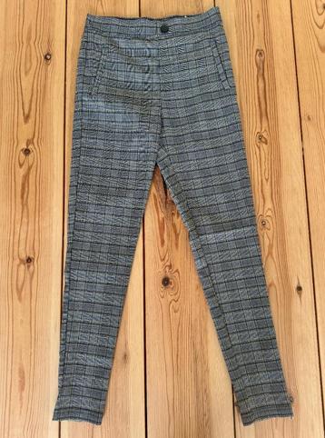 Broek / Legging ZARA - Zwart Wit Geel Ruit - maat 36 Small beschikbaar voor biedingen