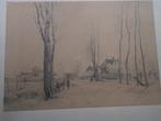 Voorstudie tek. Landschap met Koe van WILLEMSEN, Antiek en Kunst, Ophalen