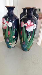 2 antieke cloisonné vazen Chinees, Ophalen of Verzenden