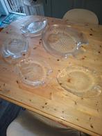 Vintage Arcoroc France grote vis serveerschaal + 4 visborden, Huis en Inrichting, Keuken | Servies, Ophalen of Verzenden, Overige stijlen