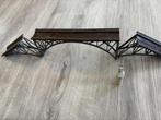 Fleischmann H0 metalen boogbrug met pijlers en opritten, Gebruikt, Brug, Tunnel of Gebouw, Ophalen of Verzenden, Fleischmann
