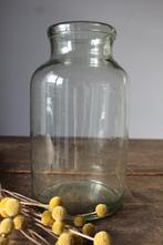 Oude brocante glazen pot / vaas Nr.1 *Pronck & Praal*, Ophalen of Verzenden