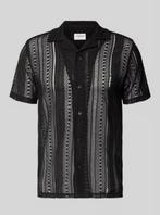 Lindbergh w- Relaxed fit gebreid overhemd, Ophalen of Verzenden, Zo goed als nieuw, Zwart, Lindbergh